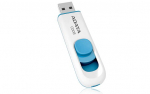 M&auml;lupulk ADATA C008 64 GB, USB 2.0, White/Blue