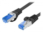 Monitori tarvik Lanberg  Patchcord Cat.6A S/FTP LSZH CCA | PCF6A-10CC-0200-BK | 2 m