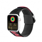 Rihm Dux Ducis  Dux Ducis Strap (Outdoor Version) Apple Watch Ultra Strap, SE, 9, 8, 7, 6, 5, 4, 3, 2, 1 (49, 45, 44, 42 mm) Nylon Band Bracelet Black and Red