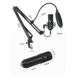 Muu arvutitarvik Art Condenser Microphone Art on a boom arm with membrane AC-03 black
