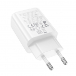 Adaptrid Hoco  Phone charger Hoco USB A + USB C QC3.0 PD 3A 30W N63 white
