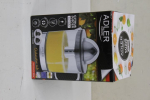 Muud v&auml;ikesed kodumasinad Adler  SALE OUT.  AD 4012 Citrus Juicer, 2 Pressing Cups for Big and Small Citrus Fruits, 40W, Black |  Citrus Juicer | AD 4012 | Type  Citrus juicer | Black | 40 W | Number of speeds 1 | DAMAGED PACKAGING