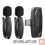 Mikrofon yesido  Double Wireless Microphone (Type-C) KR13 Black