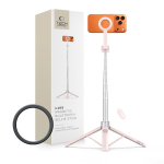Kaameratarvik Tech-Protect  Tech-Protect L10S Bluetooth Selfie Stick - Pink Gray