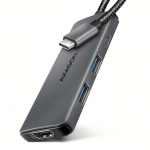 Muu arvutitarvik Axagon I/O HUB USB-C 5IN1 8K/0.15M HMC-5H8K