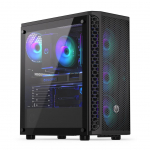 Arvuti korpus Endorfy Case||Signum 300 ARGB|MidiTower|Case product features Transparent panel|Not included|ATX|MicroATX|MiniITX|Colour Black|EY2A006