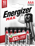 Teine toode Energizer  Sarmu baterija LR03 (AAA) E92 1 5V 1200mAh MAX Energizer 4+2gab blisteris LR03/ENE/MAX-BL6 (7638900437966)
