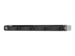 M&auml;lupulk QNAP 4-bay ARM quad-core NAS 10GbE SFP+ and 2.5GbE connectivity | TS-432XEU-4G | Cortex-A57 | 16 GB | Black