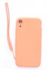 Tagakaaned Evelatus Apple iPhone XR Soft Touch Silicone Case with Strap Pink