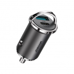 Adaptrid Joyroom  Joyroom Fast Car Charger USB Type C / USB 45W 5A Power Delivery Quick Charge 3.0 AFC SCP Gray (C-A35)