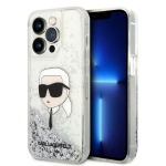 Tagakaaned Karl Lagerfeld  Karl Lagerfeld Glitter Karl's Head case for iPhone 14 Pro Max - silver