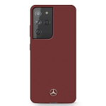 Tagakaaned Mercedes-Benz  Mercedes Silicone Line Case for Samsung Galaxy S21 Ultra - Red