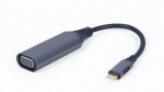 Moodulid ja transiiverid Gembird I/O ADAPTER USB-C TO VGA/GREY A-USB3C-VGA-01