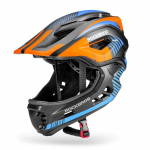 Jalgratta tarvik Rockbros  Rockbros TT-32SOBL-S Children's Bike Helmet with Detachable Chin Size S - Black and Orange