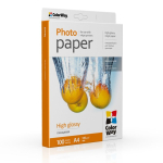 Kontoritarbed ColorWay  High Glossy Photo Paper, 180g/m, A4, 100pcs.