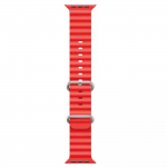 Rihm iWear S1 Grooved Soft Silicone 20mm strap for Apple Watch 49mm / 45mm / 44mm / 42mm Red