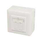 Nutitelefon Logilink | Cat.6A Wall Outlet STP | NP0124 | White