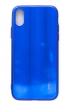 Tagakaaned Evelatus Apple iPhone X/XS Water Ripple Full Color Electroplating Tempered Glass Blue