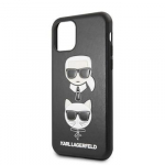 Tagakaaned Karl Lagerfeld Apple iPhone 11 Pro Karl Lagerfeld and Choupette Cover Black