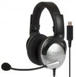 Juhtmevabad k&otilde;rvaklapid Koss  Gaming headphones SB45 USB Wired, On-Ear, Microphone, USB Type-A, Noise canceling, Silver/Black
