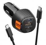 Kaabel Spigen  Spigen Essential EV1133 3-port car charger - black
