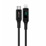 Kaabel Acefast  Acefast cable MFI USB Type C - Lightning 1.2m, 30W, 3A black (C6-01 Black)