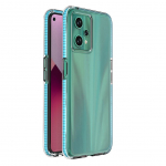Tagakaaned Hurtel  Spring Case for Realme 9 Pro silicone cover with frame light blue