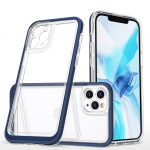 Tagakaaned Hurtel  Clear 3in1 case for iPhone 11 Pro Max blue frame gel cover