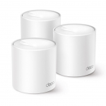 Ruuterid TP-Link AX1500 Whole Home Mesh Wi-Fi 6 System Deco X10 (3-pack) 802.11ax 10/100/1000 Mbit/s Ethernet LAN (RJ-45) ports 1 Mesh Support Yes MU-MiMO Yes No mobile broadband Antenna type Internal