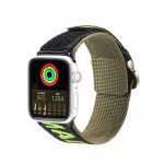 Rihm Dux Ducis  Dux Ducis Strap (Outdoor Version) Apple Watch Ultra Strap, SE, 9, 8, 7, 6, 5, 4, 3, 2, 1 (49, 45, 44, 42 mm) Nylon Band Bracelet Black/Green