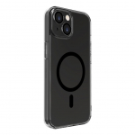 Tagakaaned Evelatus Apple iPhone 15 Plus Clear Case With MagSafe and Camera Protection Transparent Black
