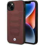 Tagakaaned BMW  Case BMW BMHCP14S22RPSR iPhone 14 6.1" burgundy/burgundy Leather Seats Pattern