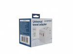 Adaptrid Gembird TPA-1A2C20-01-W Universal travel power adapter, 20 W, white |