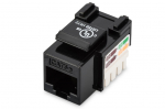 &Uuml;leminek Digitus Class D CAT 5e Keystone Jack DN-93501 Unshielded RJ45 to LSA, Black