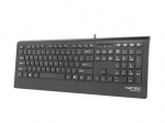 Arvuti klaviatuur Natec Keyboard, Barracuda, US Layout, Slim