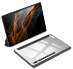 Kaaned Dux Ducis Toby Armored Flip Smart Case Galaxy Tab S8 Ultra with Stylus Holder Black