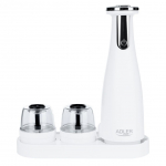 Muud v&auml;ikesed kodumasinad Adler  Electric Salt and pepper grinder AD 4449w 7 W, Housing material ABS plastic, Lithium, Matte White