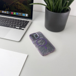 Tagakaaned Wozinsky  Wozinsky Glitter Case with Mag Safe for Samsung Galaxy S25 - Purple with Glitter