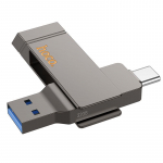 M&auml;lukaardid Hoco  Pendrive 32GB USB 3.2 (USB A + USB C) Hoco UD15 gray