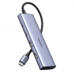 Kaabel Ugreen  HUB USB-C - 2 x USB-A / 2 x USB-C 20 cm Ugreen CM473 - gray