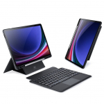 Kaaned Dux Ducis DUX DUCIS case DK foldable with Wireless Keyboard for SAMSUNG Tab S9/S9FE/S10FE black