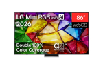 Televiisorid LG  4K evo AI Mini RGB TV | 86MRGB87B3B | 86 | Smart TV | webOS | UHD | Black