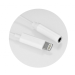 &Uuml;leminek OEM  Adapter AUX Lightning (male) to Jack 3,5 mm (female) white