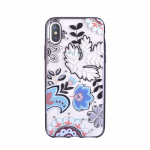 Tagakaaned Devia Apple iPhone X Crystal Bloosom case Silver