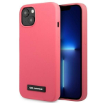 Tagakaaned Karl Lagerfeld  Karl Lagerfeld Silicone Plaque iPhone 13 Case - Fuchsia