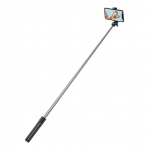 Kaameratarvik Hurtel Selfie stick WHS1Y telescopic tripod 1m with phone holder - black