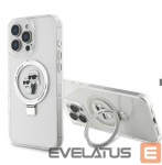 Tagakaaned Karl Lagerfeld Apple iPhone 16 Pro Ringstand Karl and Choupette MagSafe Case Transparent