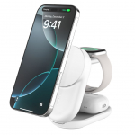 Juhtmeta laadija Belkin UltraCharge 25w Qi2 3in1 Magnetic Charger White