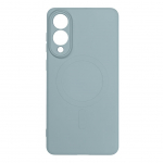 Tagakaaned Hurtel  Liquid Silicone Case with MagSafe for Samsung Galaxy S25 Edge - light blue