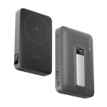 V&auml;line aku Cuktech  Cuktech WPB100 10000 mAh Qi2 Magnetic Powerbank 30W with Stand - Black